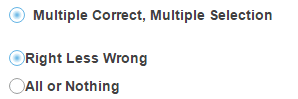 Multiple Correct, Multiple Selection