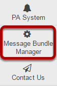 Go to Message Bundle Manager.
