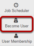 Go to the Become User tool.