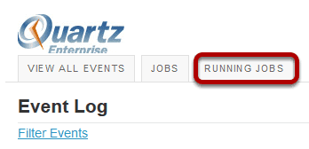 Click the Running Jobs button.