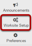 To access this tool, click Worksite Setup from the Tool Menu in Home.